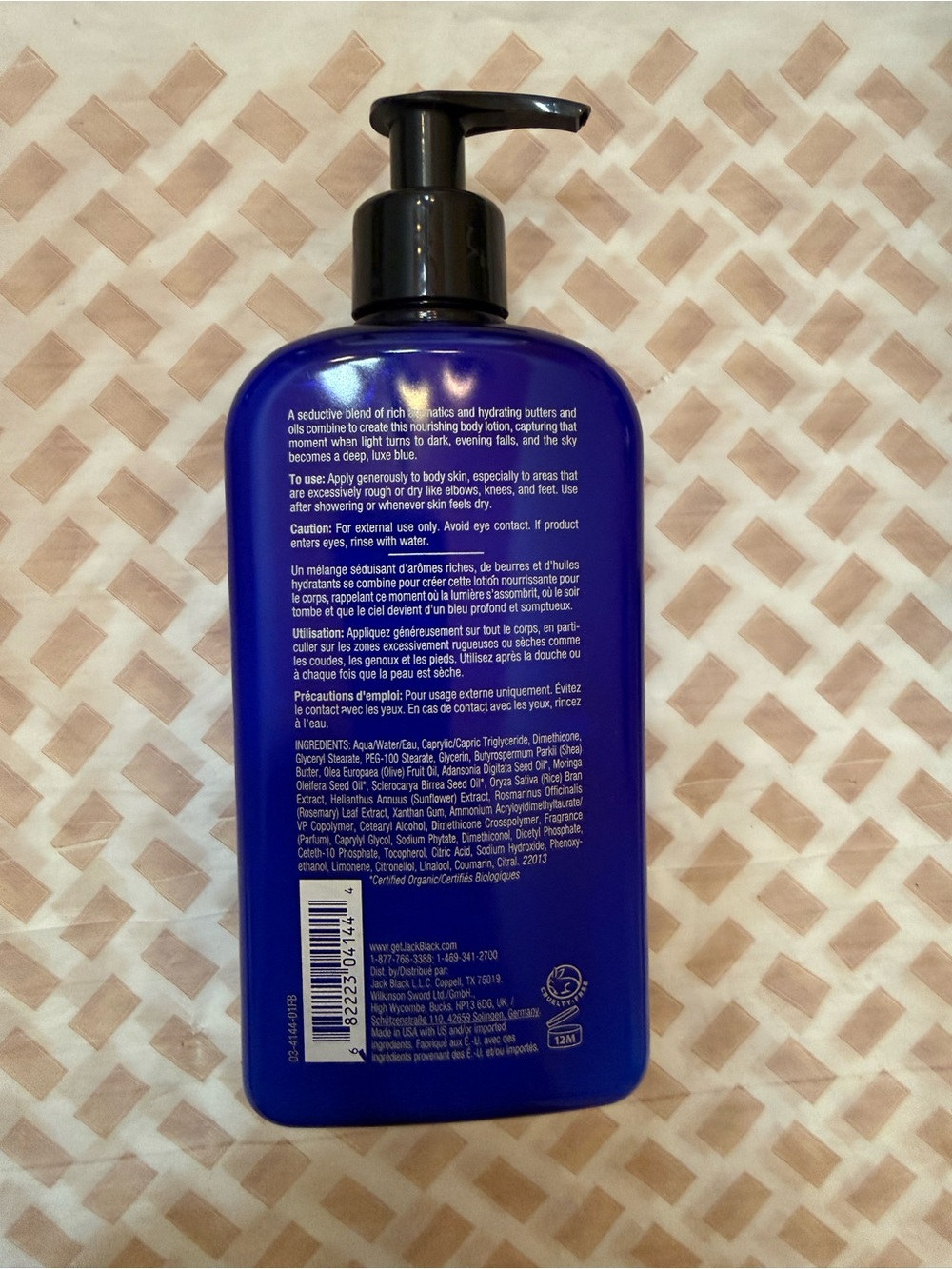 Jack Black Blue Midnight Hydrating Body Lotion - Blue - Picture 2 of 2